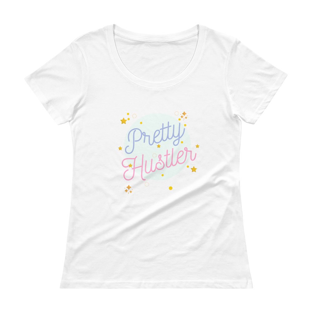 "Pretty Hustler" Scoop-Neck