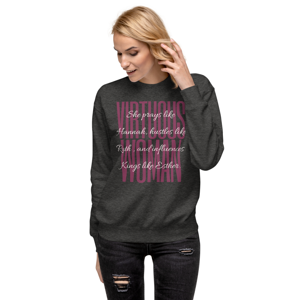 "Virtuous Woman" Fleece Pullover