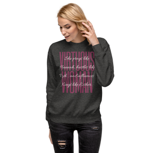 "Virtuous Woman" Fleece Pullover