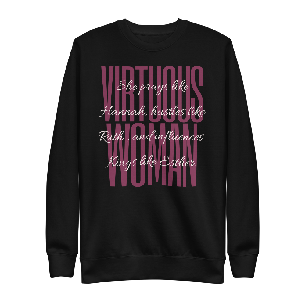 "Virtuous Woman" Fleece Pullover