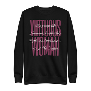 "Virtuous Woman" Fleece Pullover