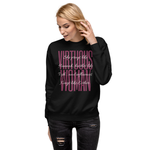 "Virtuous Woman" Fleece Pullover